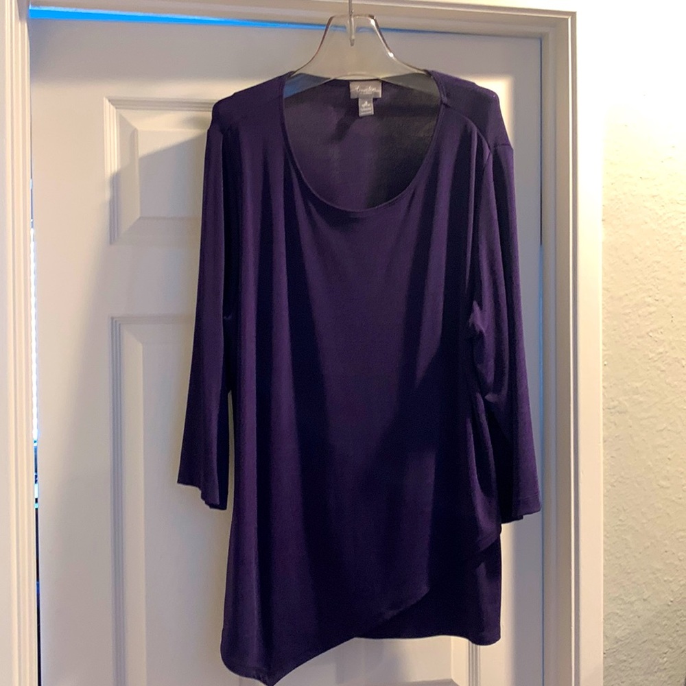 Travelers by Chico’s Gorgeous Purple Tunic flowy comfy